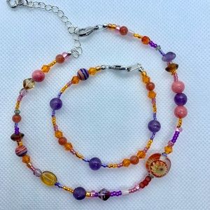 Anklet and bracelet set